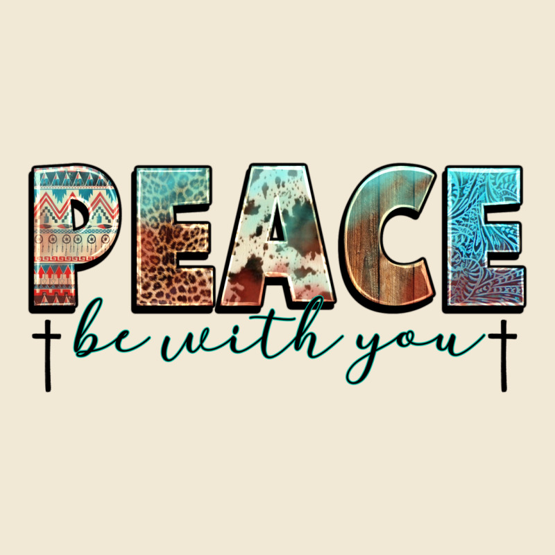 Peace Be With You Cross Premium Tee by NancyCooperArtShop | Teevron