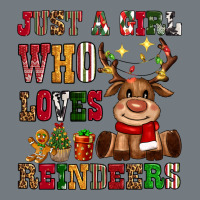 Just A Girl Who Loves Reindeers Heavyweight Sweatshirt | Teevron