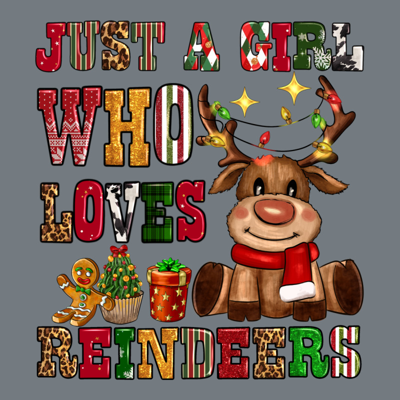 Just A Girl Who Loves Reindeers Heavyweight Sweatshirt by CowGirlArtShop | Teevron