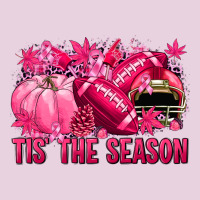 Tis' The Season Football Breast Cancer Ladies Tee | Teevron