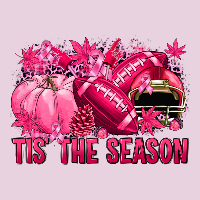Tis' The Season Football Breast Cancer Ladies Tee by NancyCooperArtShop | Teevron
