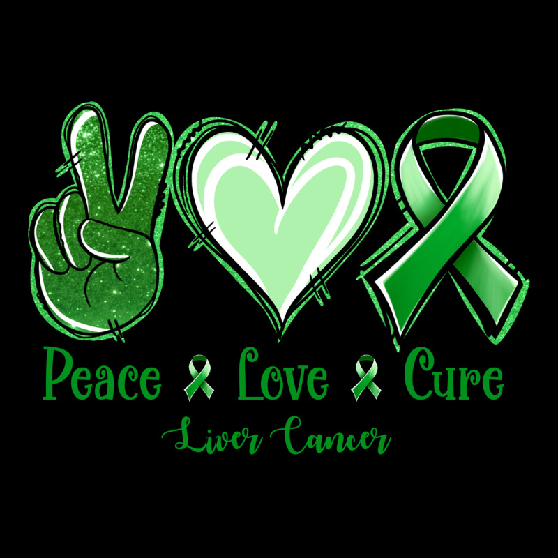 Peace Love Cure Liver Cancer Ladies Tee by NancyCooperArtShop | Teevron