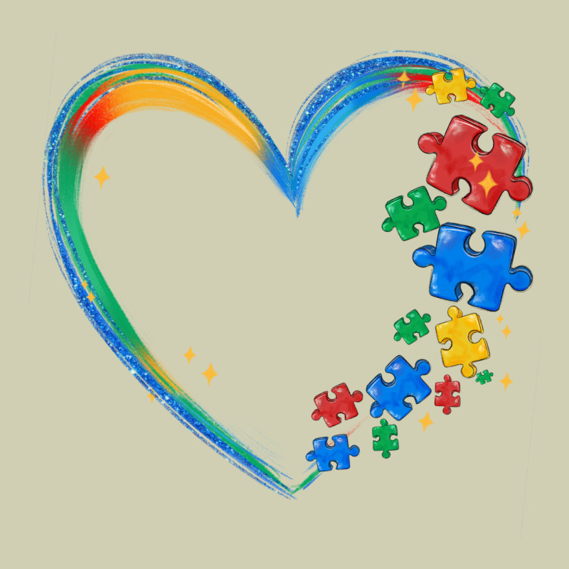 Autism Heart Heavy Core Tee by MaliasSmallBusiness | Teevron