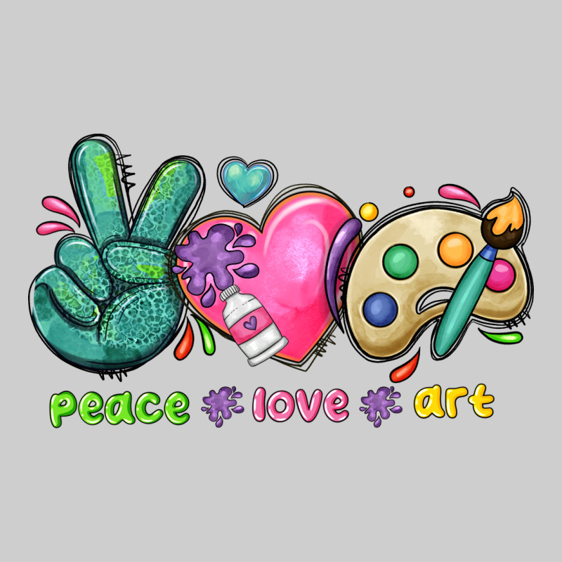 Peace Love Art Premium Tee by NancyCooperArtShop | Teevron
