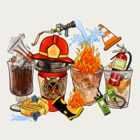 Firefighter Coffee Cups Zipper Hoodie | Teevron