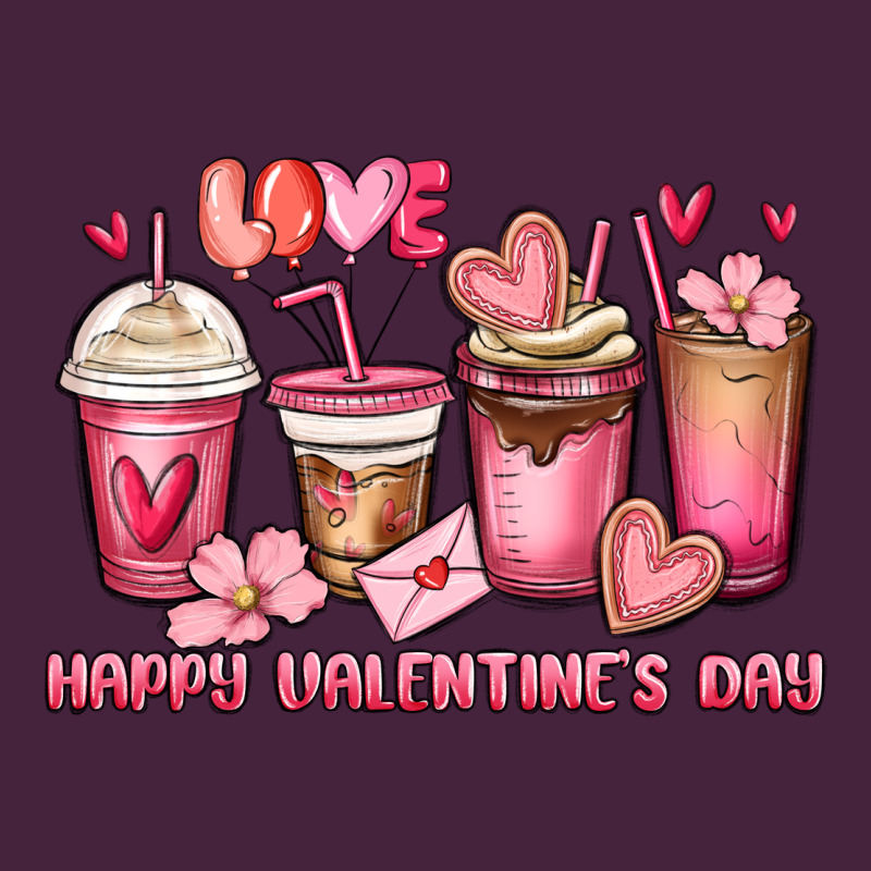 Happy Valentine's Day Coffee Cups Premium Tee by MaliasSmallBusiness | Teevron