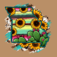 Missouri Map Sunflower Cactus Serape Vintage Hoodie | Teevron