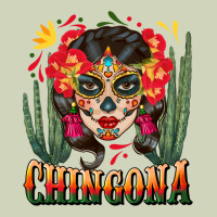 Chingona Sugar Skull Heavyweight Hoodie | Teevron