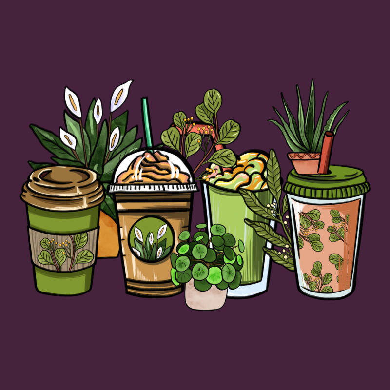 Plant Lover Coffee Cups Premium Tee by NancyCooperArtShop | Teevron