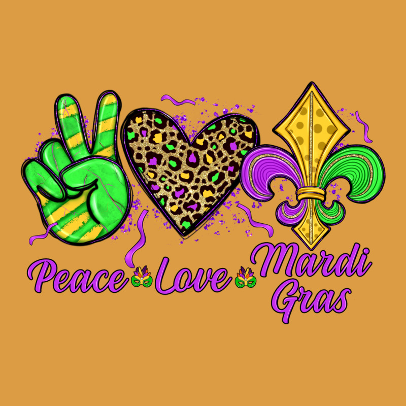 Peace Love Mardi Gras Urban Heavy Tee by JahusDesignShop | Teevron