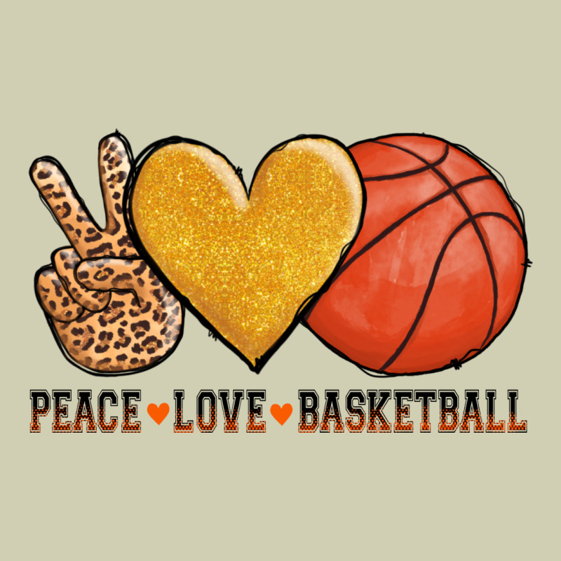Peace Love Basketball Heavy Core Tee by AdoDesignShop | Teevron