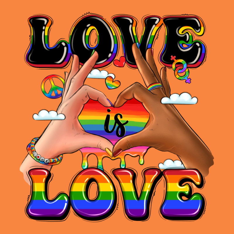 Love Is Love Lgbtq Pride Hands Premium Sweatshirt by LillyAllenDesigns | Teevron