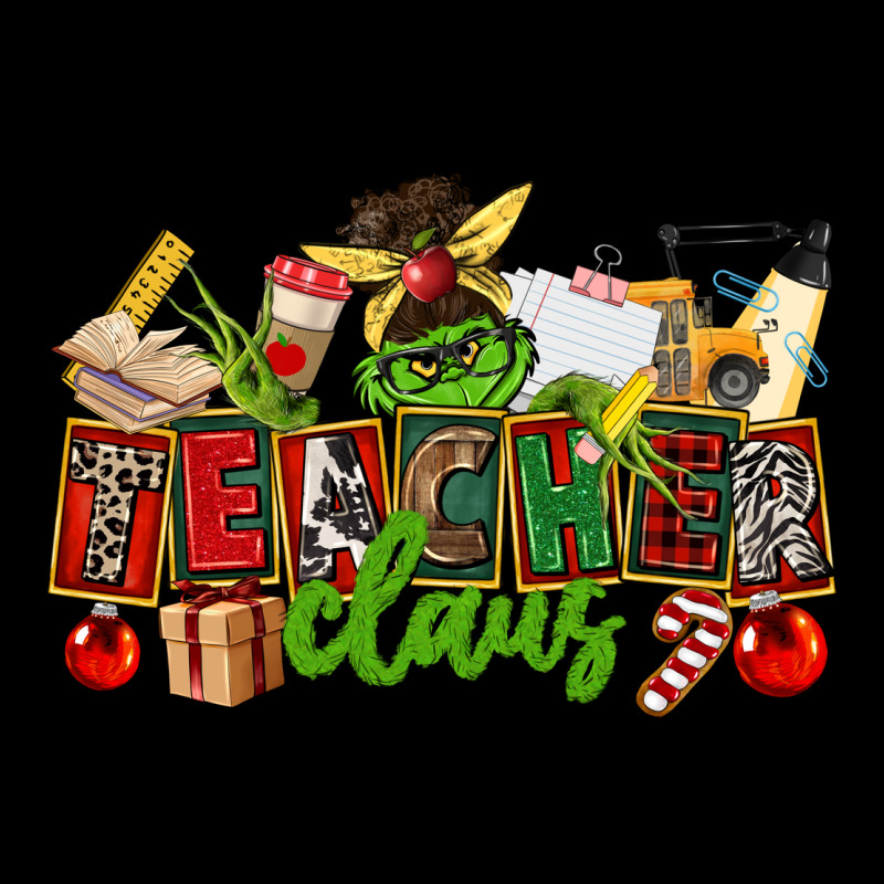 Teacher Claus Christmas Heavyweight Sweatshirt by CowGirlArtShop | Teevron