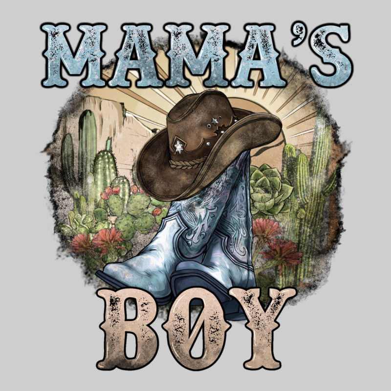 Mamas Boy Western Cowboy Boots Cactus Premium Tee by NancyCooperArtShop | Teevron