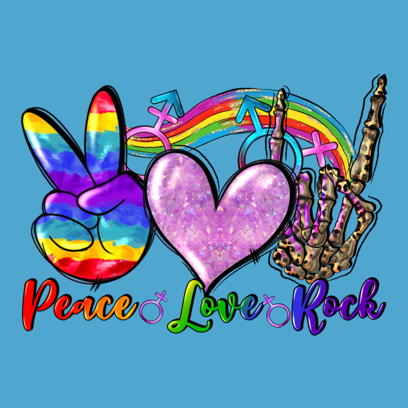 Peace Love Rock Premium Hoodie by FaDigitalArtStudio | Teevron