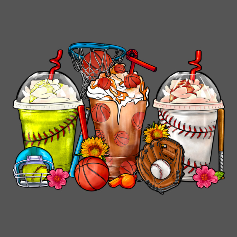 Softball Basketball Baseball Sports Coffee Cups Zipper Hoodie by FaDigitalArtStudio | Teevron