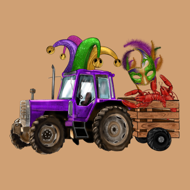 Mardi Gras Mask Crawfish Farm Tractor Vintage Tee by RanaPortraitStore | Teevron
