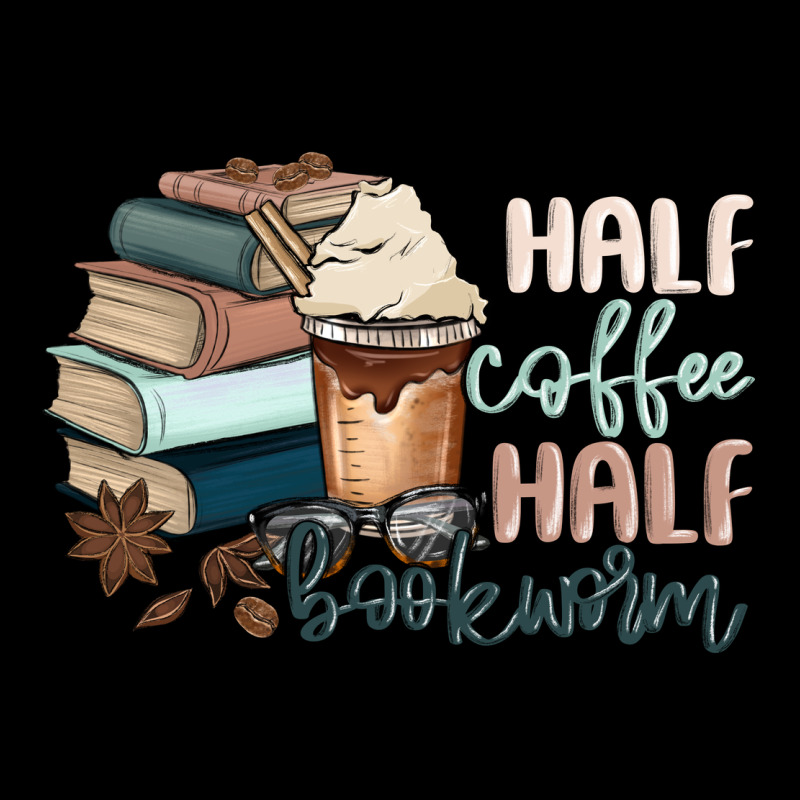 Half Coffee Half Bookworm Heavy Core Tee by MaliasSmallBusiness | Teevron