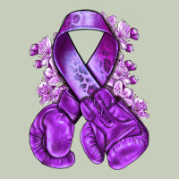 Domestic Violence Warrior Purple Ribbon Ladies Tee | Teevron