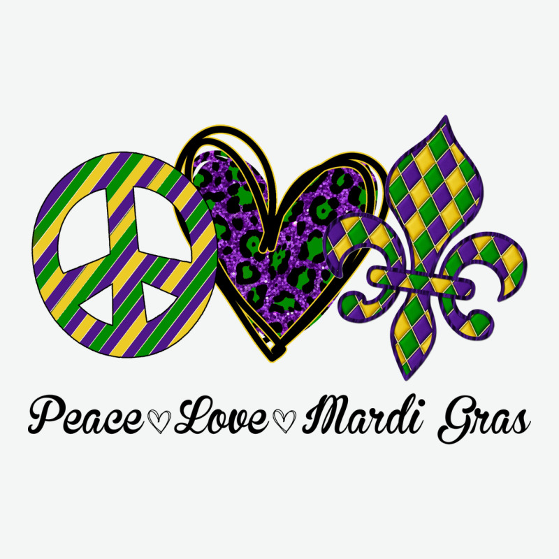 Mardi Gras Love Peace Urban Heavy Tee by Bettercallsaul | Teevron