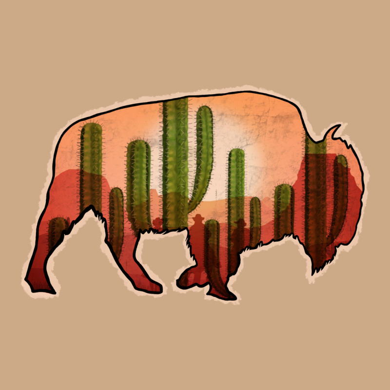 Cactus Bison Silhouette Vintage Hoodie by Bettercallsaul | Teevron