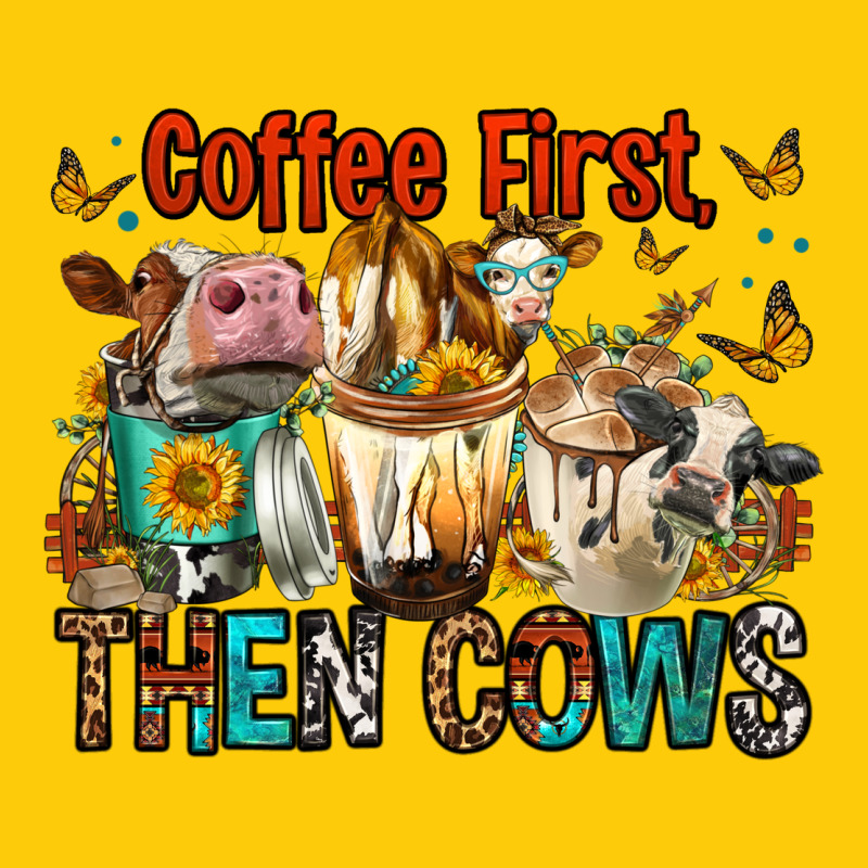 Coffee First Then Cows Premium Hoodie by FaDigitalArtStudio | Teevron