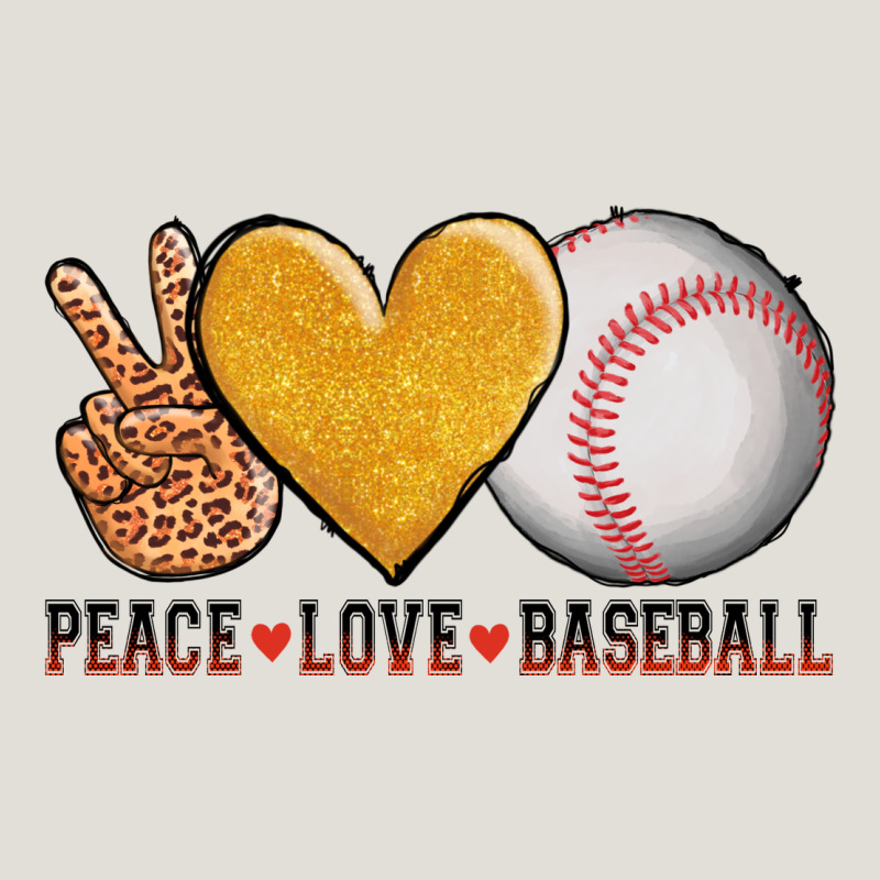 Peace Love Baseball Heavy Core Tee by AdoDesignShop | Teevron