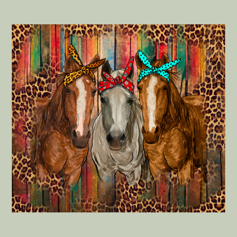 Western Horses With Bandanas Ladies Tee by RanaPortraitStore | Teevron