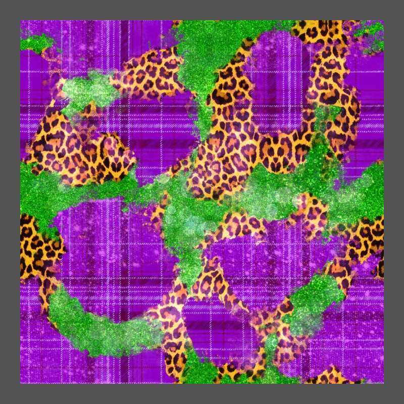 Mardi Gras Leopard Seamless Pattern Zipper Hoodie by FaDigitalArtStudio | Teevron