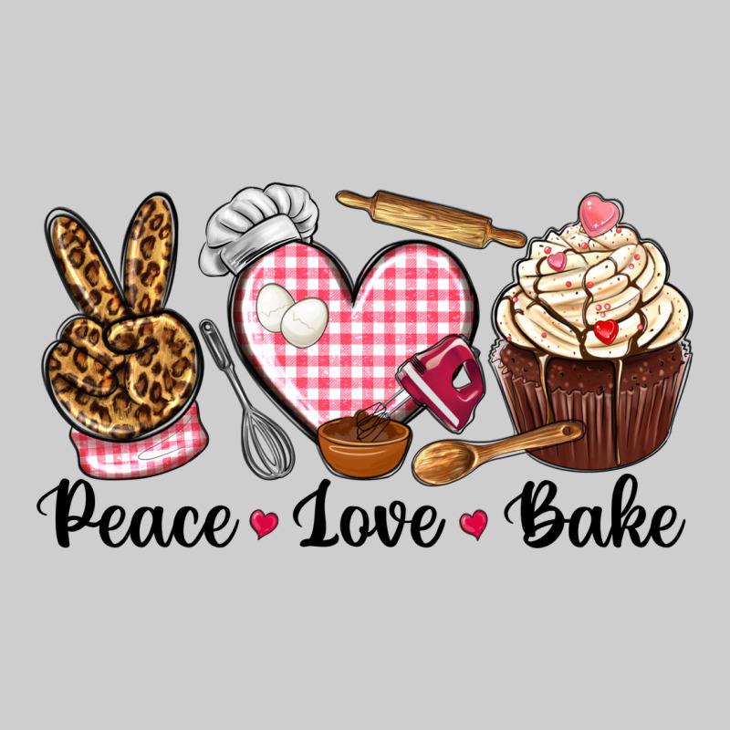 Peace Love Bake Premium Tee by NancyCooperArtShop | Teevron
