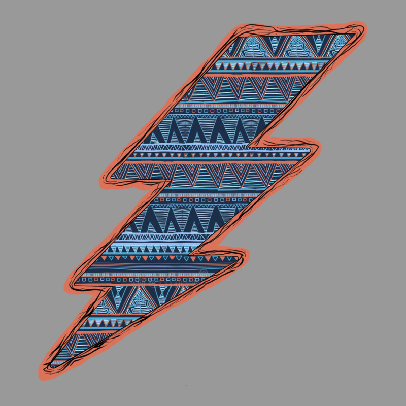 Western Orange Border Aztec Lightning Vintage Hoodie by Bettercallsaul | Teevron