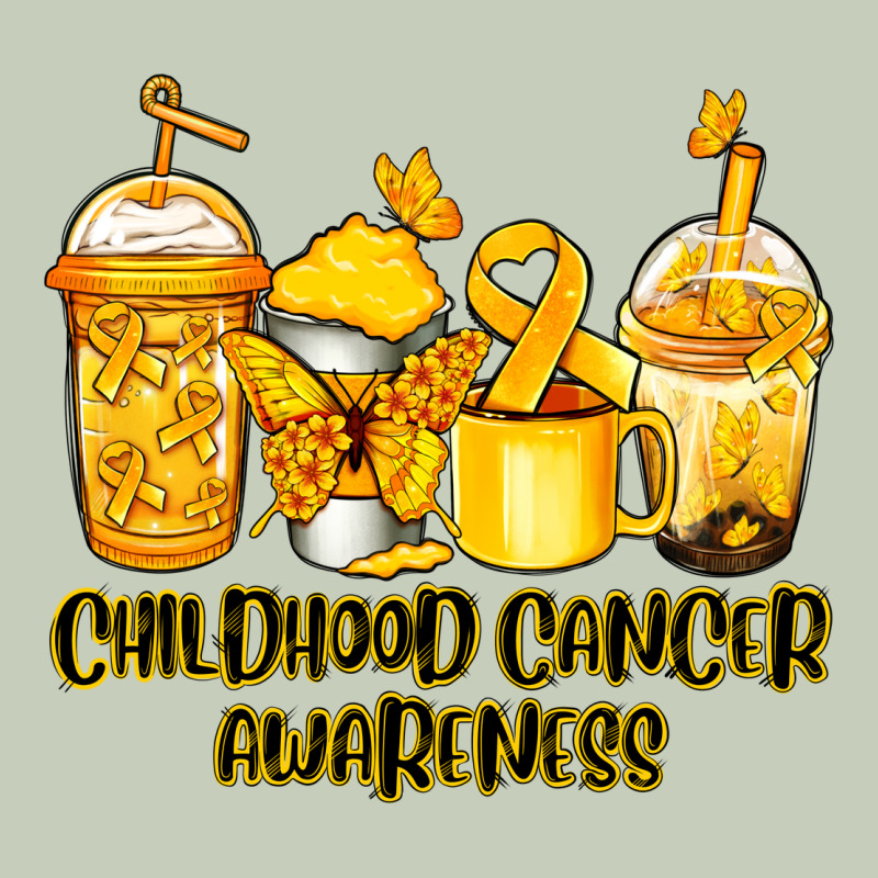 Childhood Cancer Awareness Coffee Cups Ladies Tee by NancyCooperArtShop | Teevron
