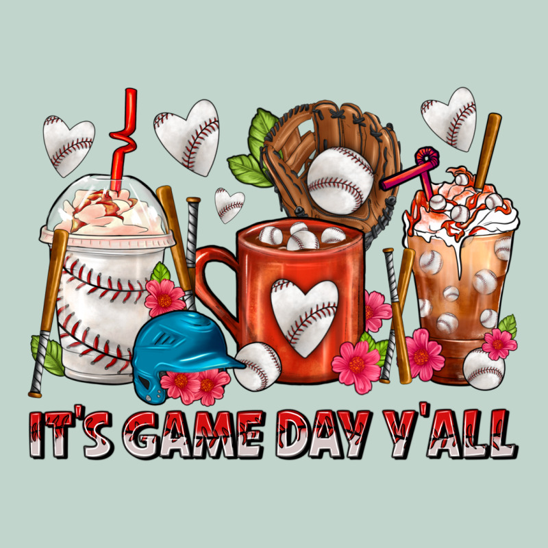 It's Game Day Y'all Baseball Coffee Cups Zipper Hoodie by FaDigitalArtStudio | Teevron