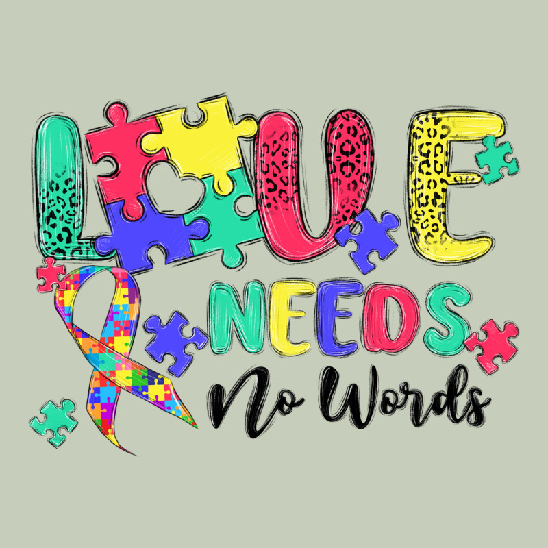 Love Needs No Words Autism Ladies Tee by MaliasSmallBusiness | Teevron