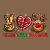 Peace Love Reindeer Christmas Premium Tee | Teevron