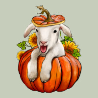 Fall Pumpkin Lamb Nancy Cooper Ladies Tee | Teevron