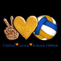 Peace Love Volleyball Heavy Core Tee | Teevron