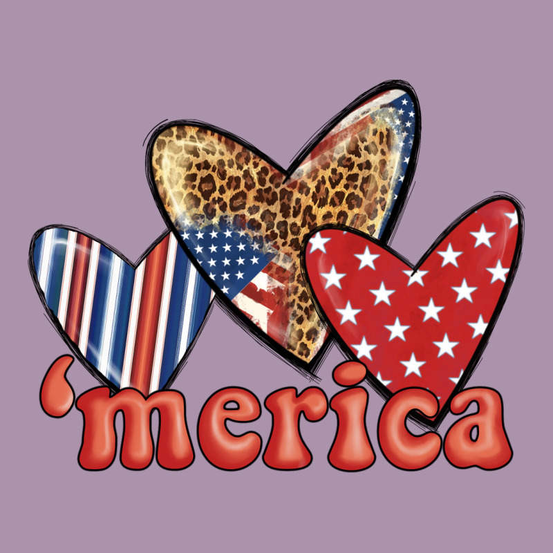 Merica 4th Of July Hearts Heavyweight Hoodie by BundleAndBundleShop | Teevron