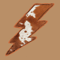 Cowhide Patterned Lightning Vintage Hoodie | Teevron