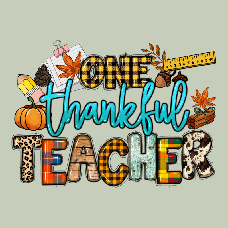 One Thankful Teacher Ladies Tee by NancyCooperArtShop | Teevron