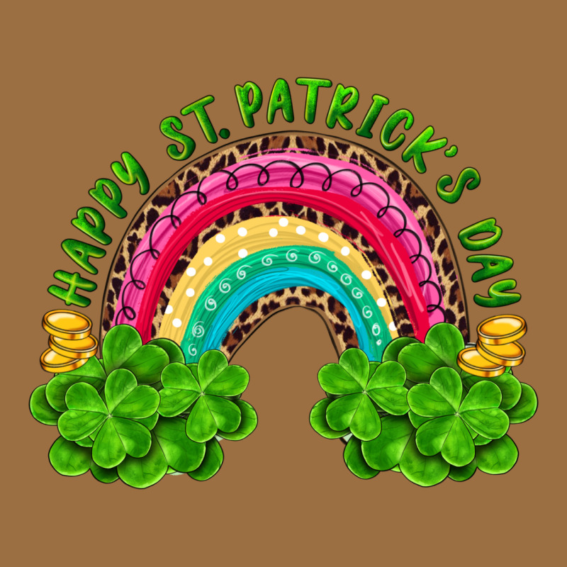 Happy St Patricks Day Rainbow And Shamrock Vintage Tee by RanaPortraitStore | Teevron