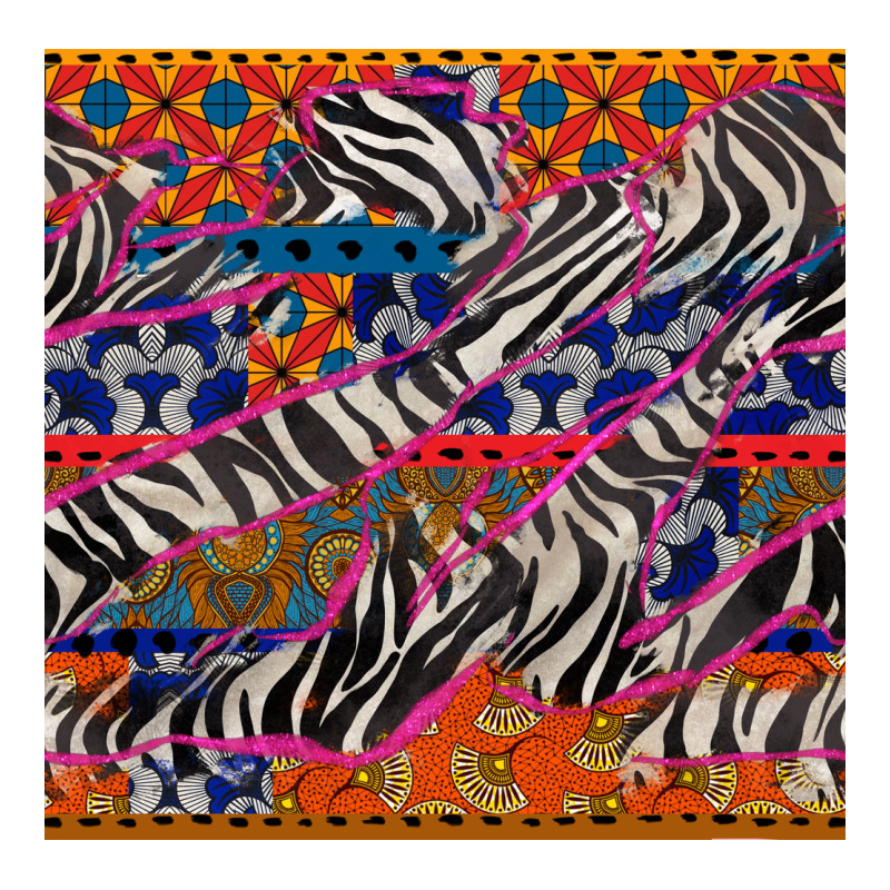 African Ankara Zebra Seamless Pattern Heavyweight Hoodie by BundleAndBundleShop | Teevron