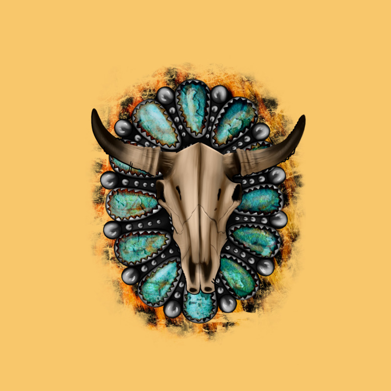Western Gemstone Bull Skull Vintage Hoodie by Bettercallsaul | Teevron