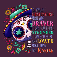 You Are Braver Than You Think Sugar Skull Long Sleeve Tee | Teevron