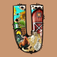 Farm Life Alphabet Lowercase Letters U Heavyweight Hoodie | Teevron
