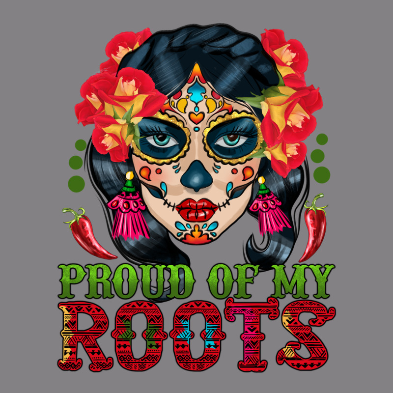 Sugar Skull Woman Proud Of My Roots Heavyweight Hoodie by BundleAndBundleShop | Teevron