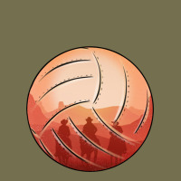 Cowboy Sunset Volleyball Vintage Hoodie | Teevron