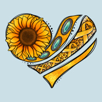 Childhood Cancer Awareness Heart Ladies Tee | Teevron