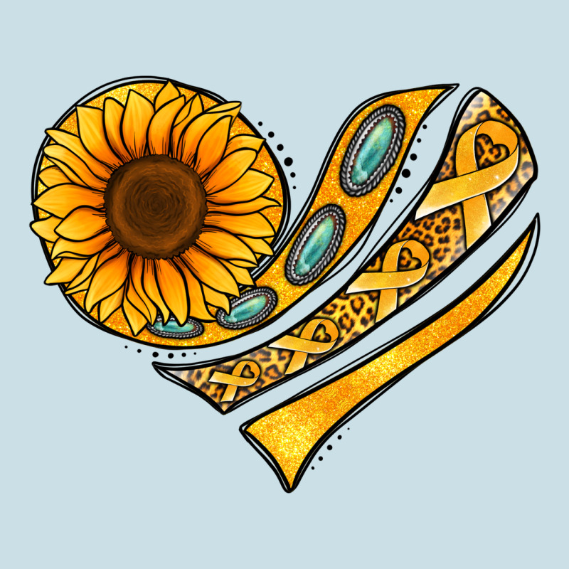 Childhood Cancer Awareness Heart Ladies Tee by NancyCooperArtShop | Teevron