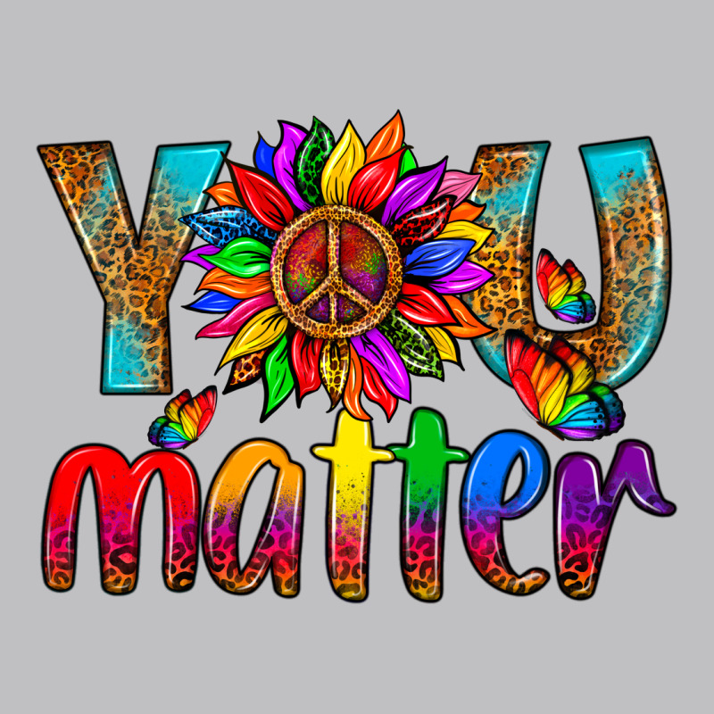 Lgbtq+ You Matter With Leopard Long Sleeve Tee by NancyCooperArtShop | Teevron